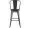 Flash Furniture Black Metal Stool with Black Poly Seat ET-3534-30-BK-PL1B-GG - alternate 2